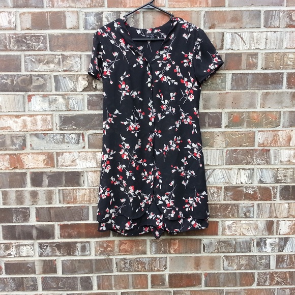 Limited LPNY | Romper Vintage Linen Floral sz S - Picture 1 of 5